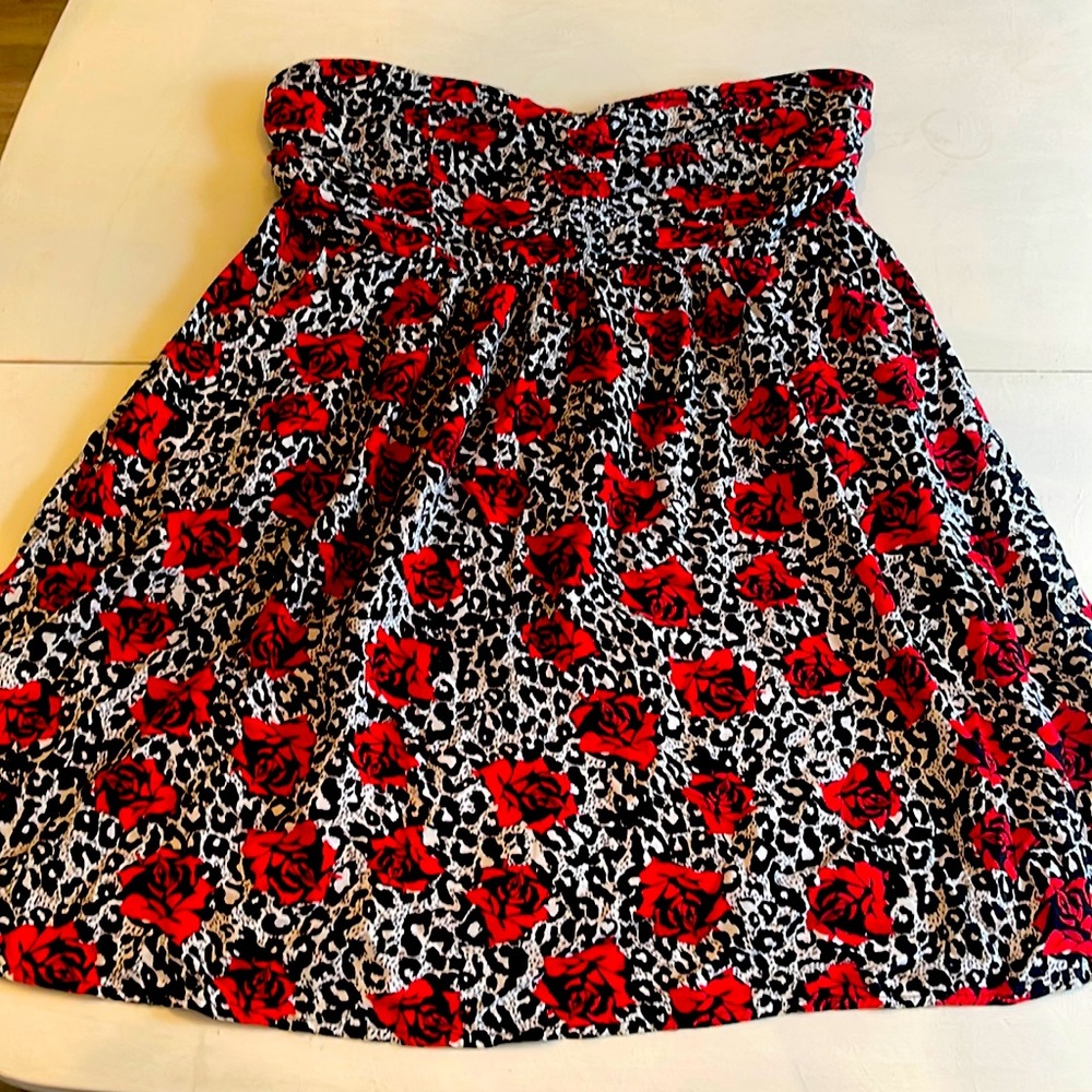 Torrid Strapless Rose dress